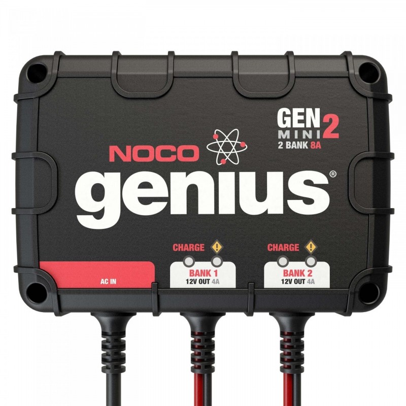 NOCO Company 2-Bank 8 Amp On-Board Battery Charger (GENM2)