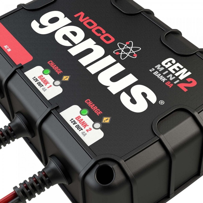 NOCO Company 2-Bank 8 Amp On-Board Battery Charger (GENM2)