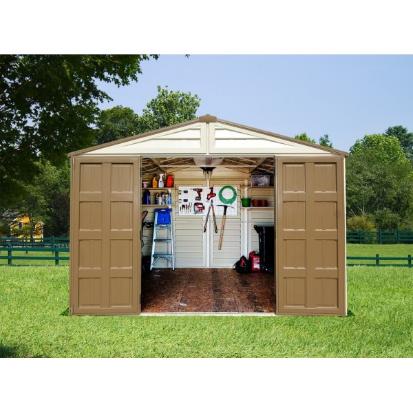 DuraMax 10x8 Woodbridge Plus Vinyl Shed Kit w/ Foundation    