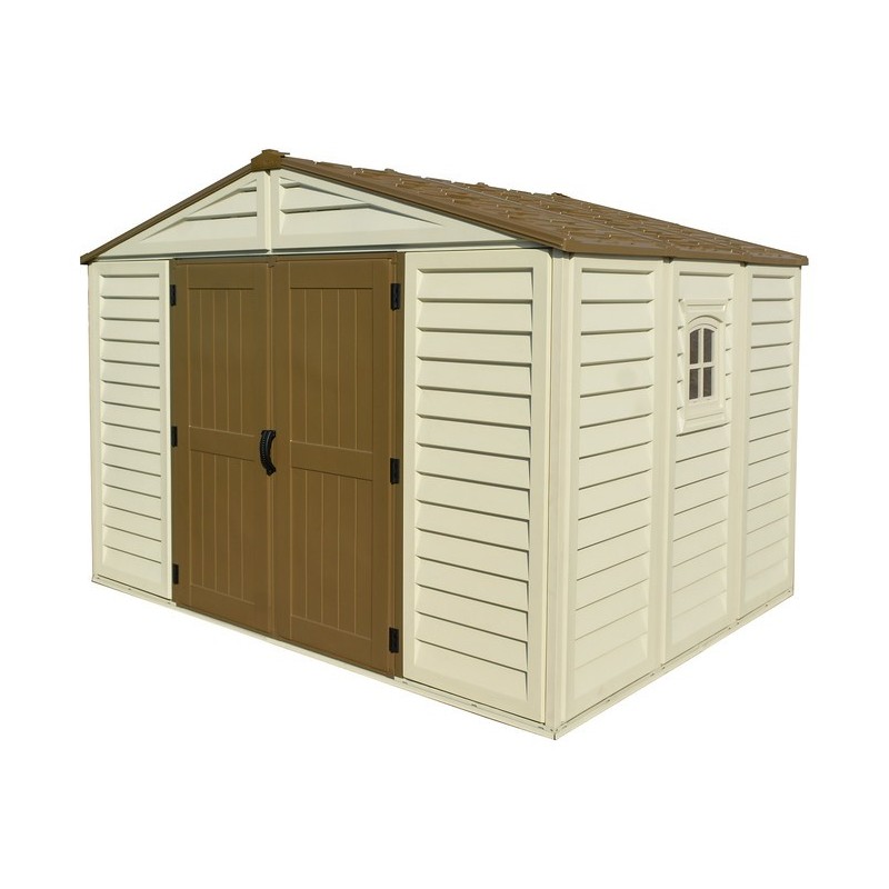 DuraMax 10x8 Woodbridge Plus Vinyl Shed Kit w/ Foundation (40214)
