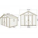 Lifetime 11x26 Outdoor Storage Shed Kit (6415-26)