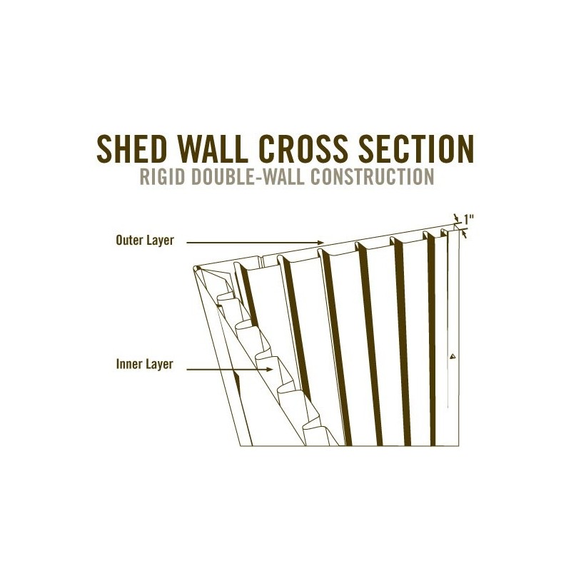 Lifetime 11x23.5 Outdoor Storage Shed Kit (6415/40125)