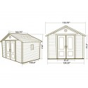 Lifetime 11x23.5 Outdoor Storage Shed Kit (6415/40125)