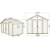 Lifetime 11x23.5 Outdoor Storage Shed Kit (6415/40125)