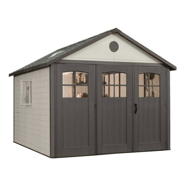 Lifetime 11x16 ft Storage Shed Kit with Tri-Fold Doors 