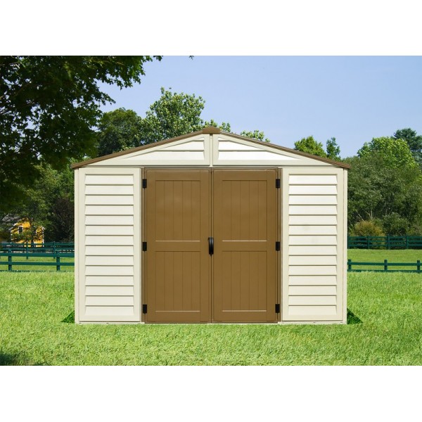 DuraMax 10x13 Woodbridge Plus Vinyl Shed Kit w/ Foundation 