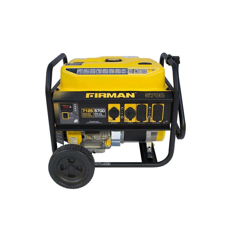 Firman Power Equipment Gas Powered 5700/7125 Watts Extended Run Time Portable Generator (P05701)