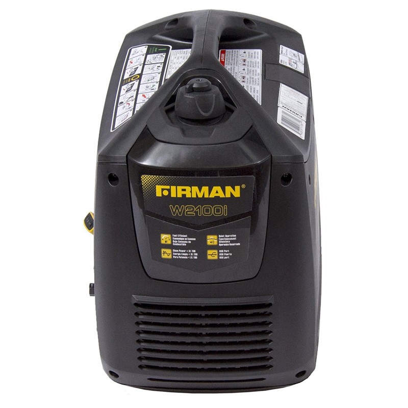 Firman Power Equipment Gas Powered 1700/2100 Watts Extended Run Time Portable Generator (W01781)