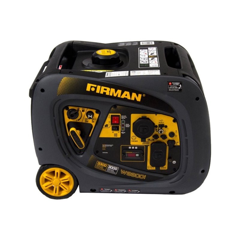 Firman Power Equipment Gas Powered 3000/3300 Watts Extended Run Time Portable Generator (W01781)