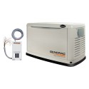 Generac Guardian Series 10 kW 120/240V Air-Cooled Single Phase Steel Residential Generator w/ EZ Transfer Switch (5871)