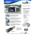 Shelter Logic 12x20x9 Accela Frame HD Shelter Canopy Kit - Gray/White (70922)