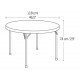 Lifetime 46 in. Commercial Round Plastic Folding Table (White) 22960
