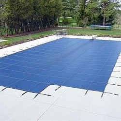 Blue Wave 16x32 20-Year Super Mesh In-Ground Pool Safety Cover w/ Right Step - Green (WS716G)