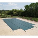 Blue Wave Arctic Armor 15x30 20-Year Super Mesh In-Ground Pool Safety Cover w/ Center End Step - Green (WS712G)