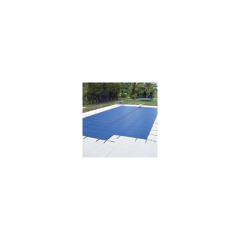 Blue Wave Arctic Armor 12x20 20-Year Super Mesh In-Ground Pool Safety Cover w/ Center End Step - Blue (WS7022B)