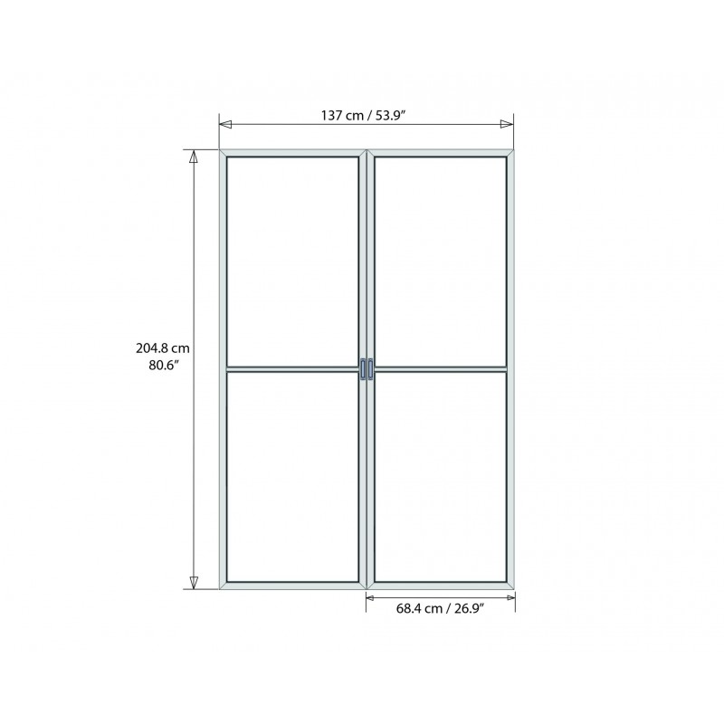 Palram 10x18 San Remo Patio Enclosure Kit w/ Screen Doors  - White  (HG9067)