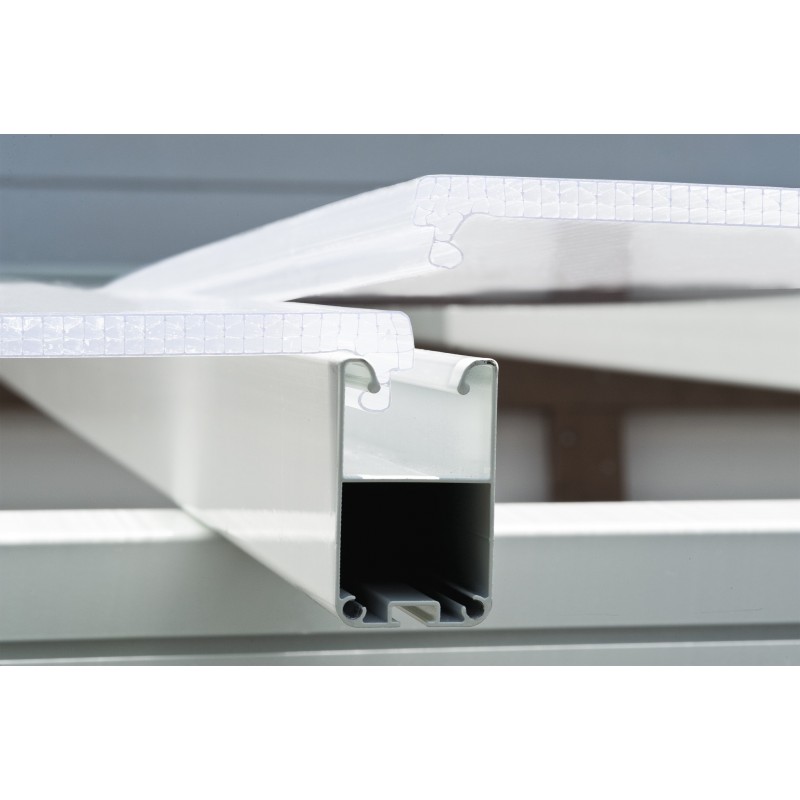 Palram 10x18 San Remo Patio Enclosure Kit w/ Screen Doors  - White  (HG9067)