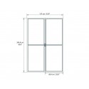 Palram 10x18 San Remo Patio Enclosure Kit w/ Screen Doors  - White  (HG9067)