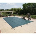 Blue Wave Arctic Armor 30x60 20-Year Super Mesh In-Ground Pool Safety Cover w/ Left Step - Blue (WS783G)