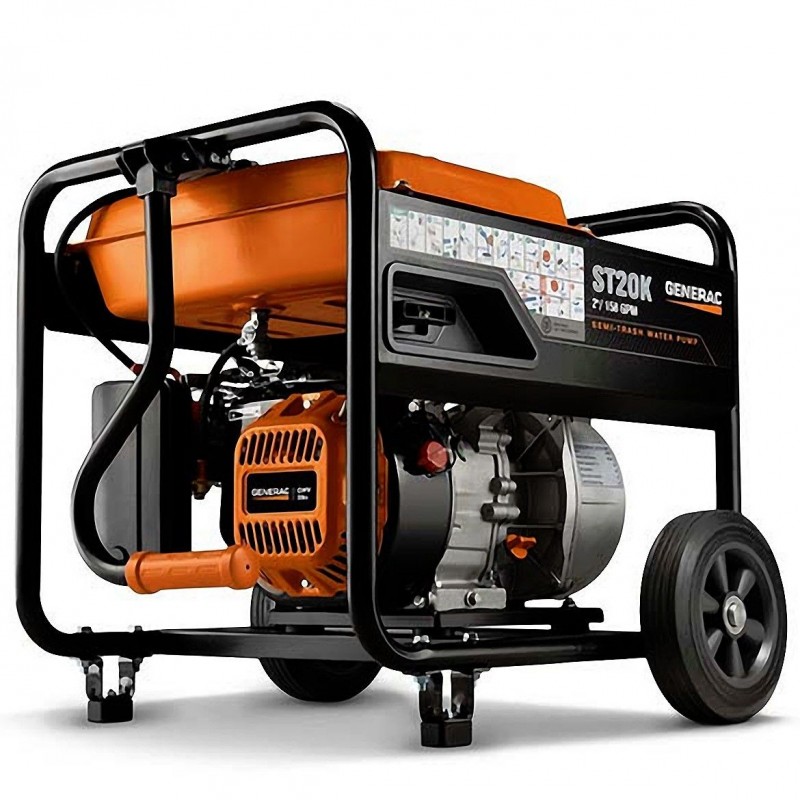 Generac 208cc Gas 2 in. Semi-Trash Water Pump (6822)