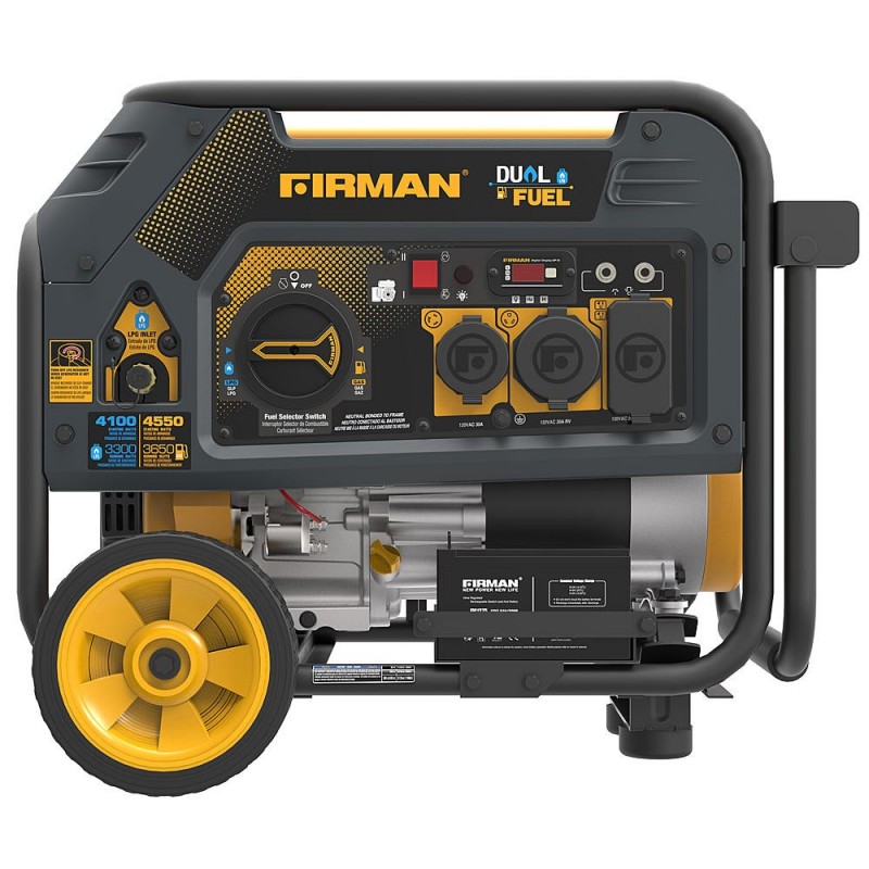 Firman Hybird Series 3650/4550 Watt Duel Fuel Generator with Electric Start (H03651)