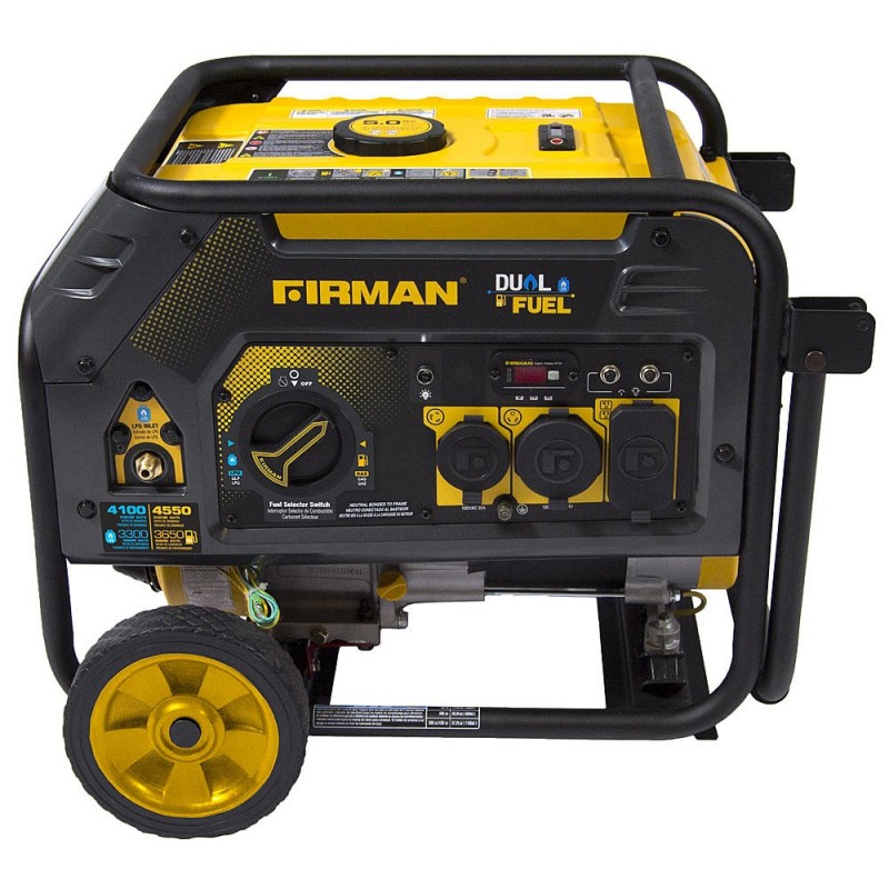 Firman Hybrid Series 3650/4550 Watt Duel Fuel Generator with Recoil Start (H03652)