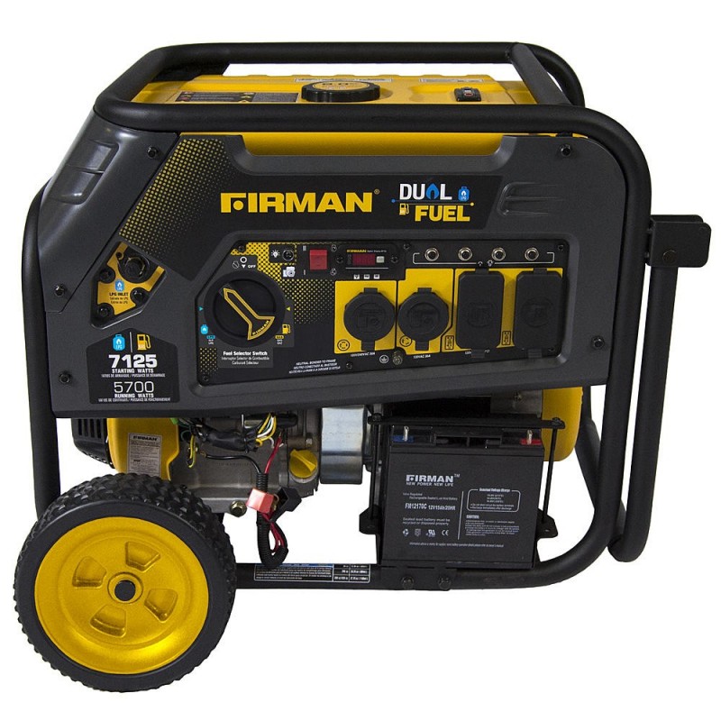 Firman Hybrid Series 5670/7100 Watt Duel Fuel Generator with Electric Start (H05751)