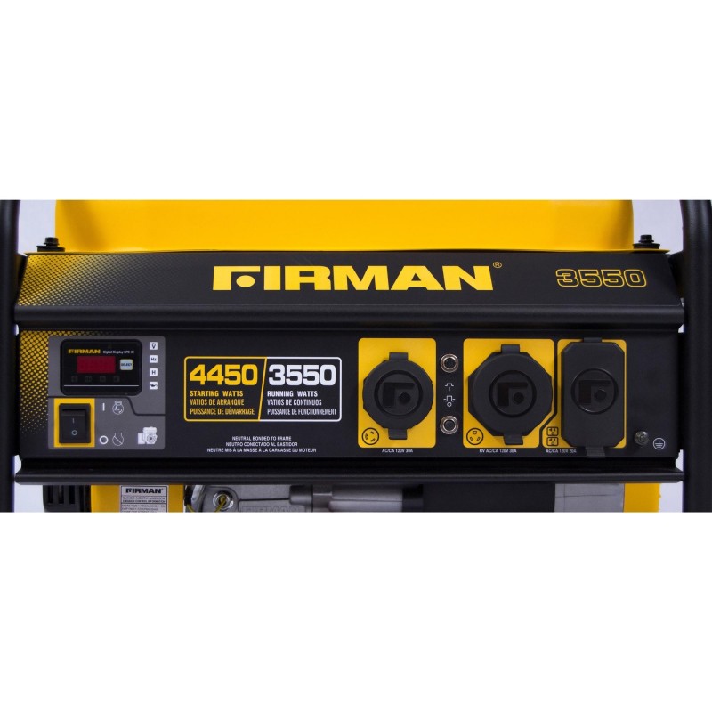 Firman Power Equipment Gas Powered 3550/4450 Performance Series Portable Generator with Wheel Kit and Cover (P03501) Firman Power Equipment Gas Powered 3550/4450 Performance Series Portable Generator with Wheel Kit and Cover (P03501)