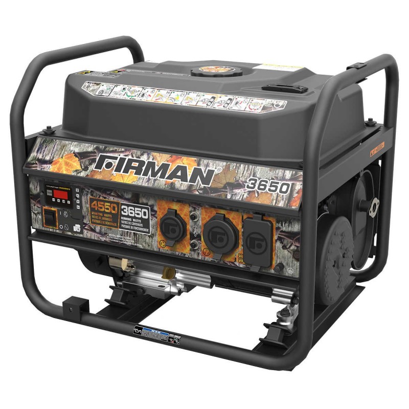 Firman Power Equipment Gas Powered 3650/4550 Watt Extended Run Time Portable Generator (P03609)
