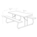 Lifetime 10 Pack - 6 ft. Plastic Folding Picnic Table (82119)