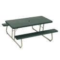 Lifetime 10 Pack - 6 ft. Plastic Folding Picnic Tables - Hunter Green (82123)