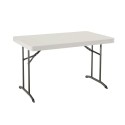 Lifetime 4ft. Commercial Plastic Folding Table - Almond (80568)