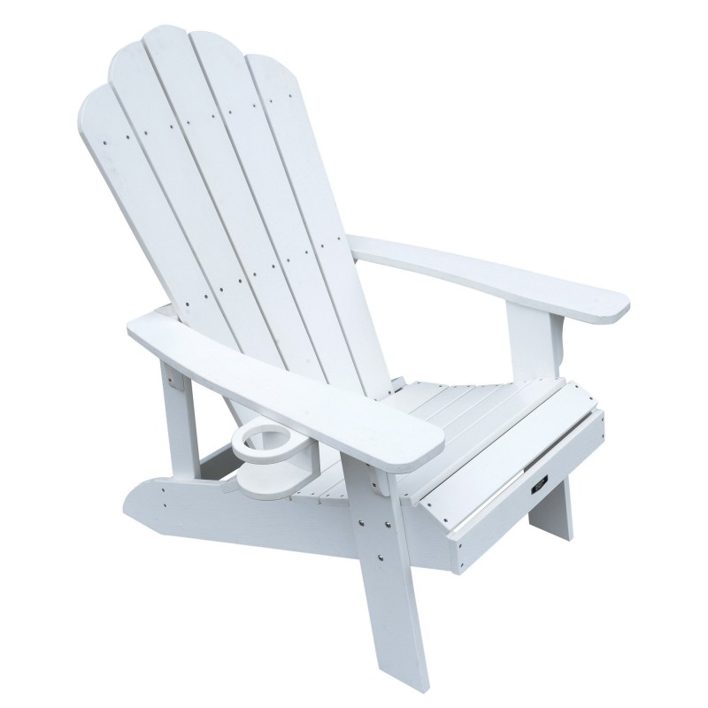 Blue Wave Island Retreat Adirondack Chair - White (NU3222)