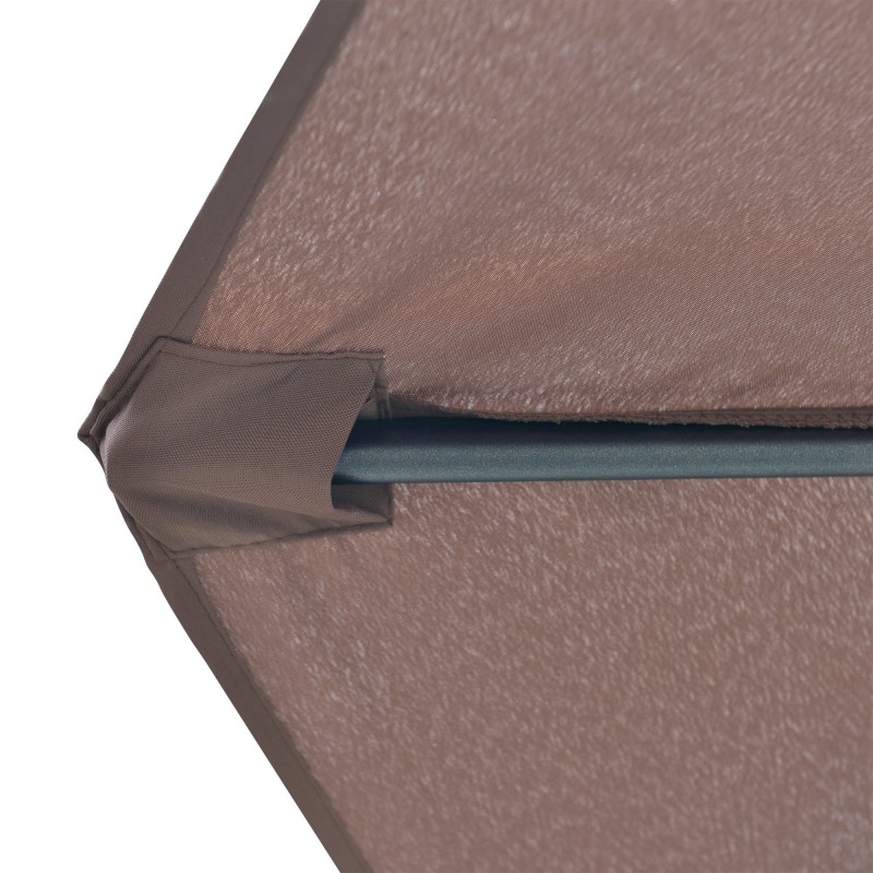 Blue Wave Lanai 9-ft Half Umbrella in Polyester - Coffee (NU5409CF)