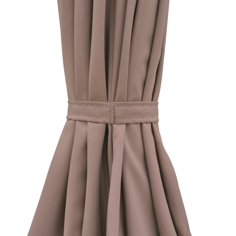 Blue Wave Lanai 9-ft Half Umbrella in Polyester - Coffee (NU5409CF)