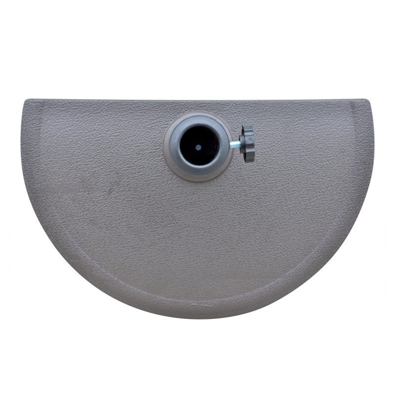 Blue Wave 20-lb Resin Half Round Umbrella Base - Brown (NU5420)