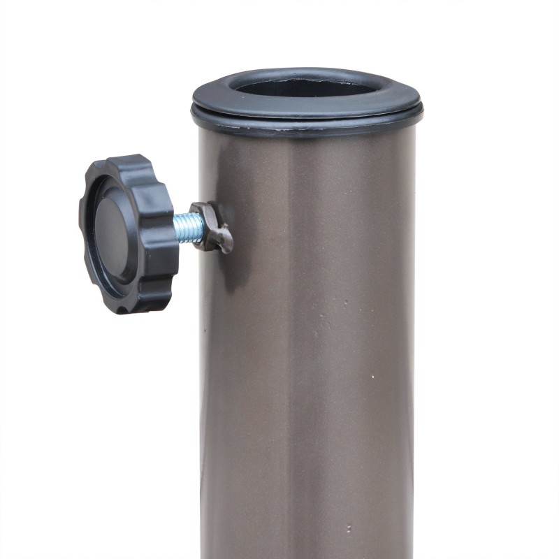 Blue Wave 20-lb Resin Half Round Umbrella Base - Brown (NU5420)