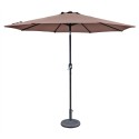 Blue Wave Trinidad 9-ft Octagonal Market Umbrella in Polyester - Coffee (NU5429CF)