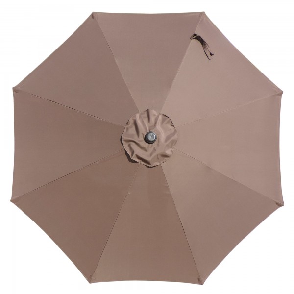 Blue Wave Trinidad 9ft Octagonal Market Umbrella in Polyester Coffee