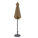 Blue Wave Bistro 7.5-ft Hexagonal Market Umbrella - Stone (NU5447ST)