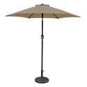 Blue Wave Bistro 7.5-ft Hexagonal Market Umbrella - Stone (NU5447ST)