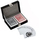 Blue Wave Monte Carlo Dual Deck Standard Playing Cards w/ Case (NG2368)