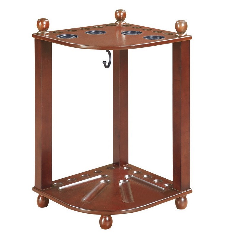 Hathaway Regent Corner Floor Cue Rack - Mahogany (BG2569M)
