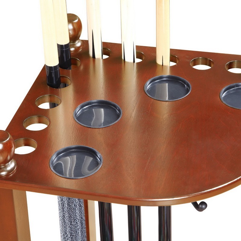 Blue Wave Regent Corner Floor Cue Rack - Mahogany (NG2569M) Blue Wave Regent Corner Floor Cue Rack - Mahogany (NG2569M)