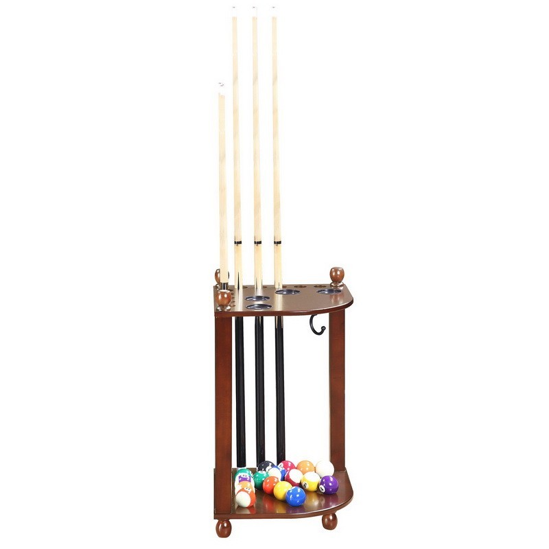 Blue Wave Regent Corner Floor Cue Rack - Mahogany (NG2569M) Blue Wave Regent Corner Floor Cue Rack - Mahogany (NG2569M)