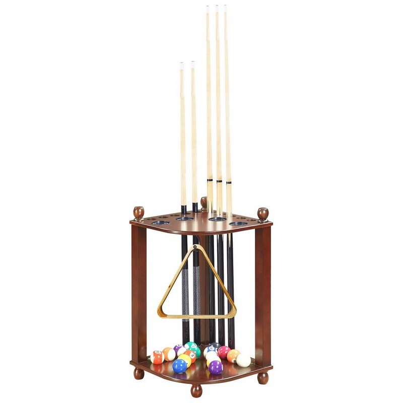Blue Wave Regent Corner Floor Cue Rack - Mahogany (NG2569M) Blue Wave Regent Corner Floor Cue Rack - Mahogany (NG2569M)