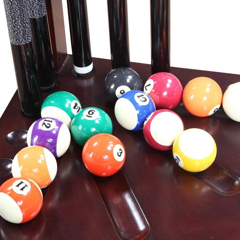 Hathaway Regent Corner Floor Cue Rack - Walnut (BG2569W)