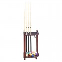 Blue Wave Regent Corner Floor Cue Rack - Walnut (NG2569W) Blue Wave Regent Corner Floor Cue Rack - Walnut (NG2569W)
