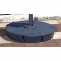Blue Wave Santorini II 10 ft. Square Cantilever Umbrella Base - Acrylic Black (NU6000)