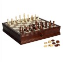 Blue Wave Prodigy Wood Chess & Checkers Set (NG2110)